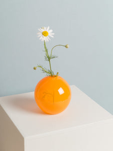 Mini vases, bright orange