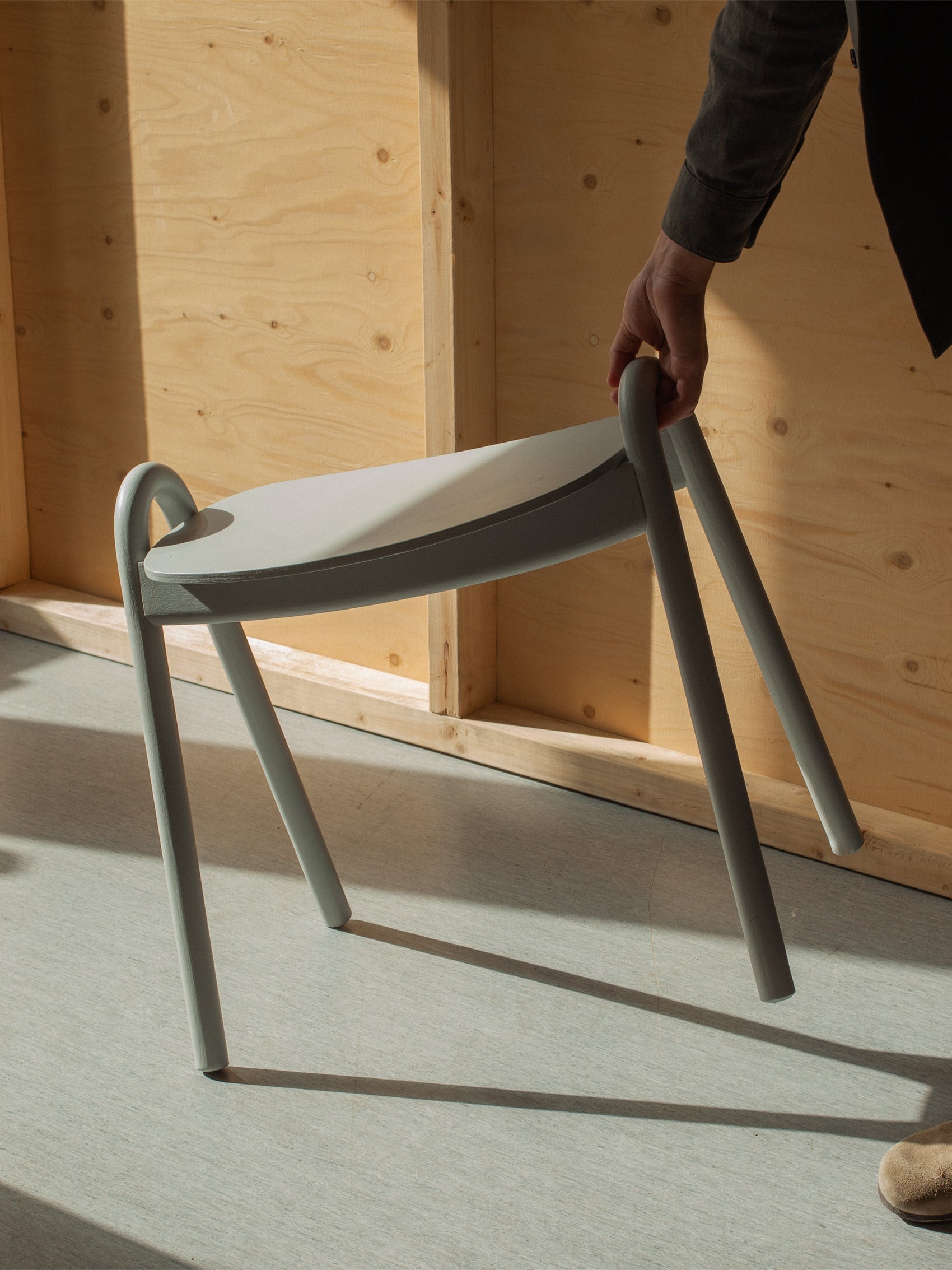 Kanto stool, Light grey