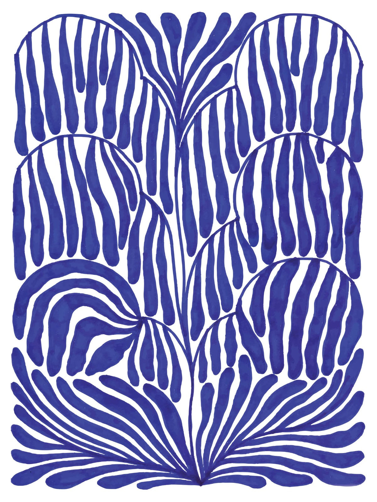 Blue Flowers, 30x40 print